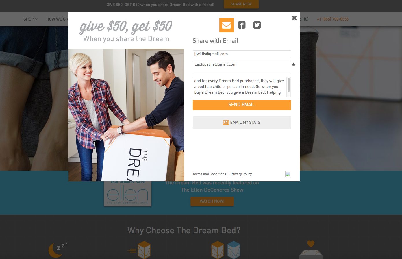 dream bed referral program