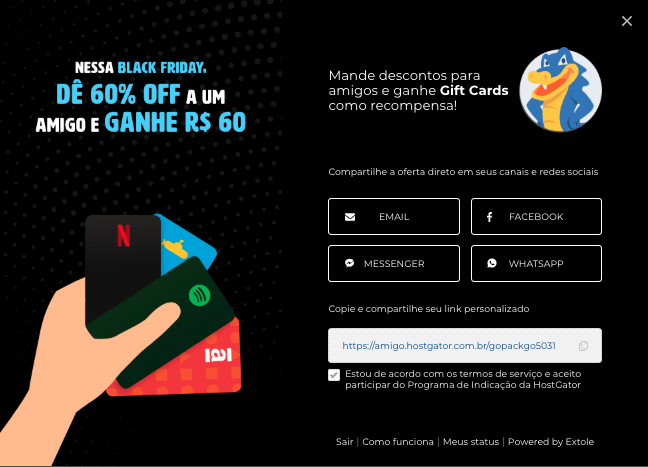 Referral program example