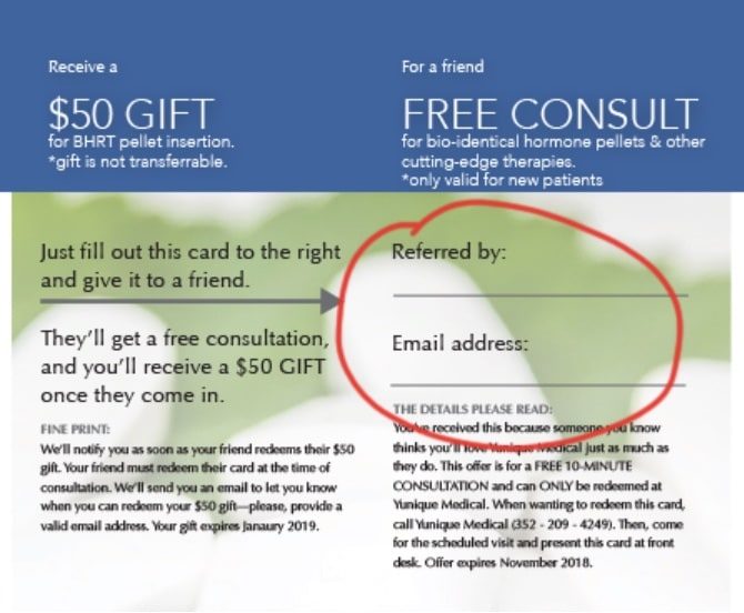 Referral Card Idea