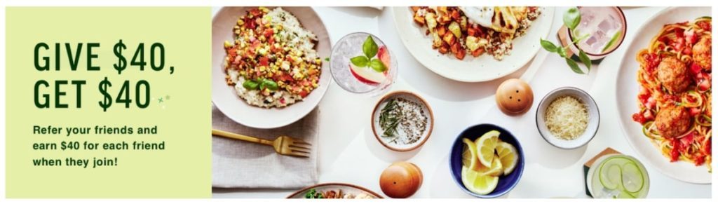 referral reward example for food delivery service