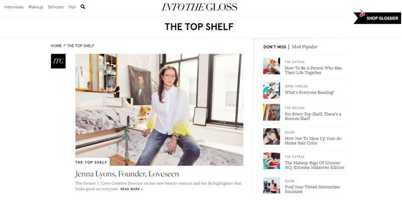 Glossier Referral Marketing Example