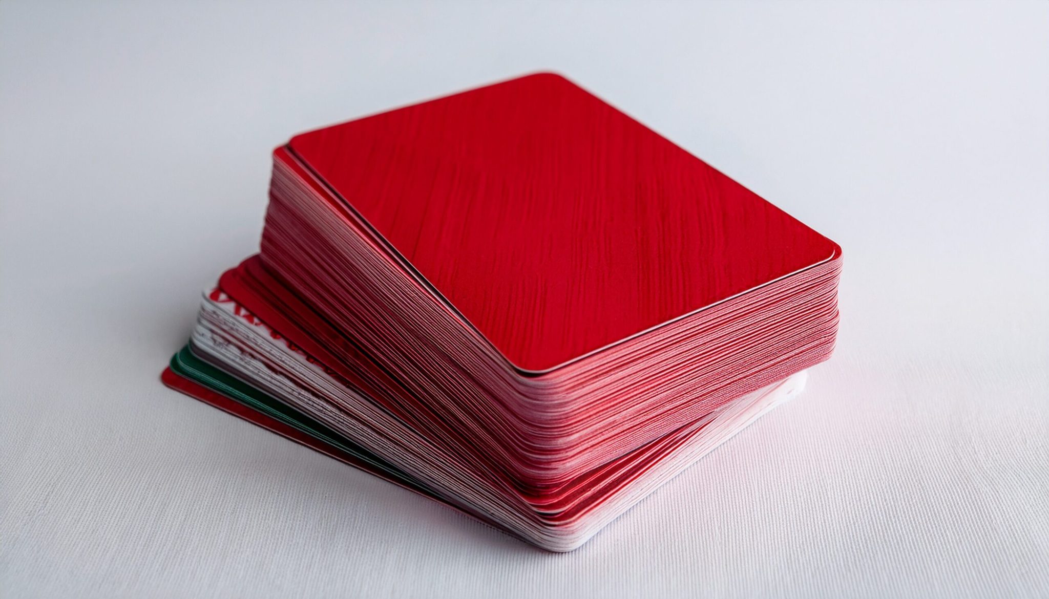 Stack of multi-colored gift cards