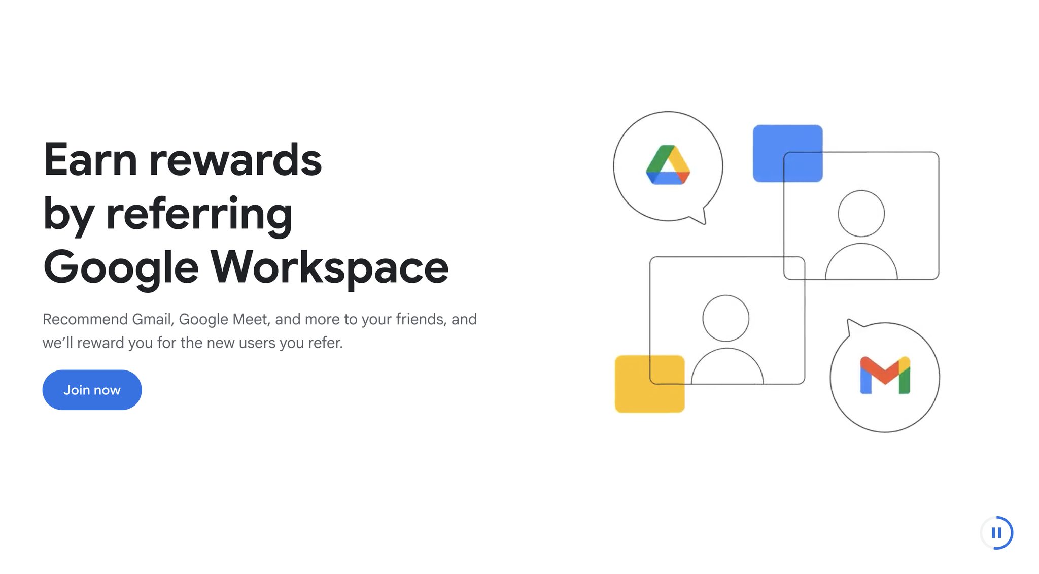 referral landing page examples: google workspace referral program