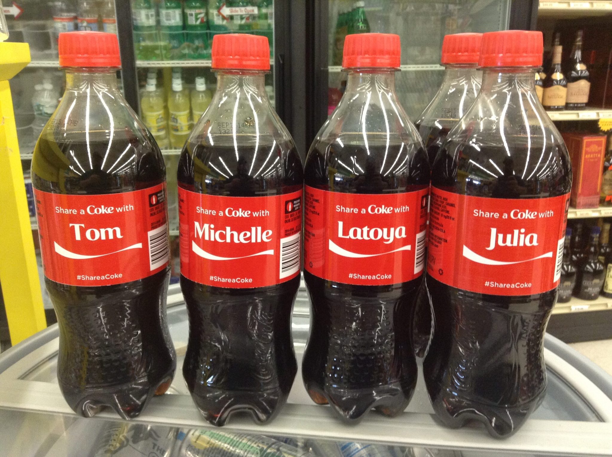 Coca Cola's Share a Coke campaign is a social marketing campaign that drives sharing and community.