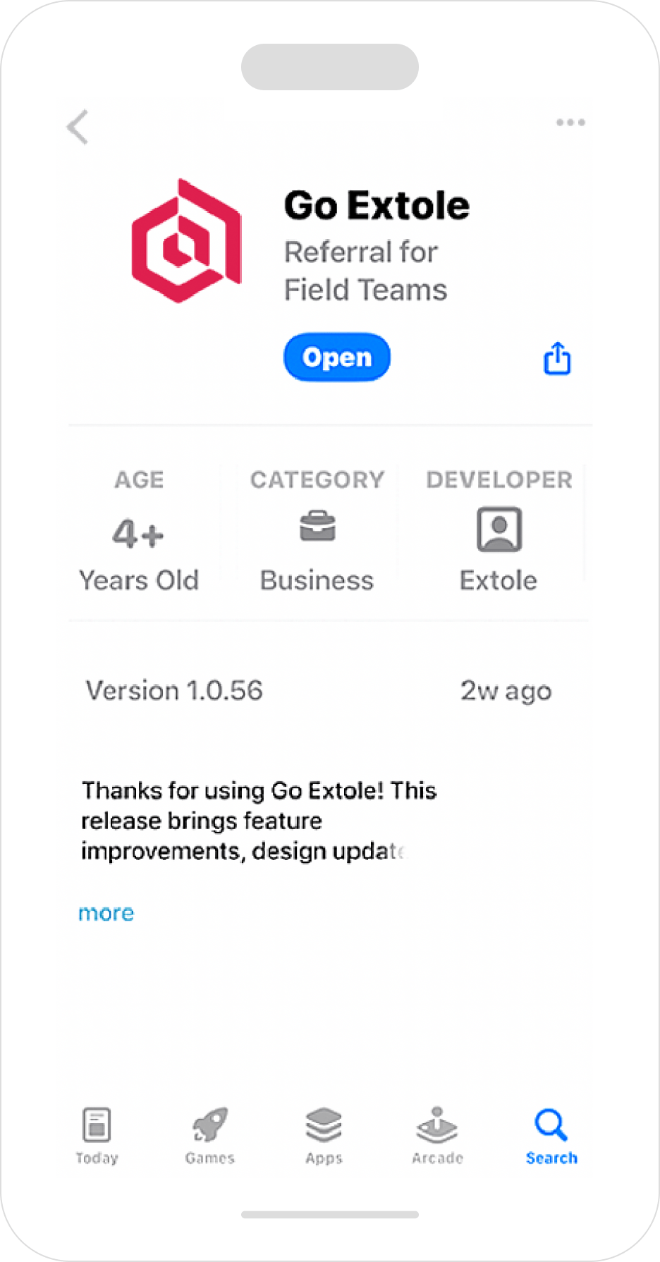 Hosted in-store referral experience