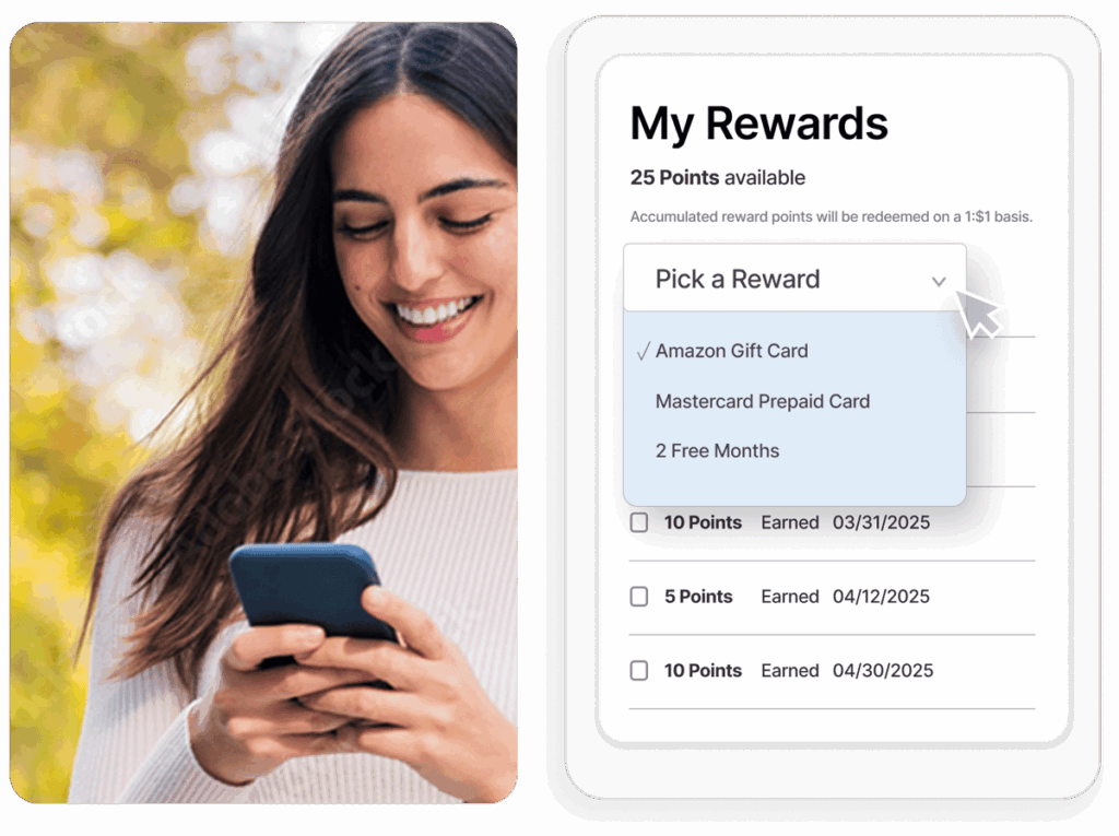 Reward Bank interface for managing incentives