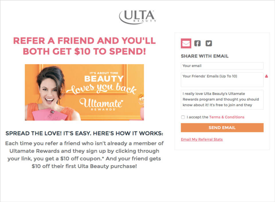 Ulta Beauty Referral Program