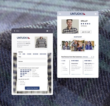 mobile app screenshot of mens clothing