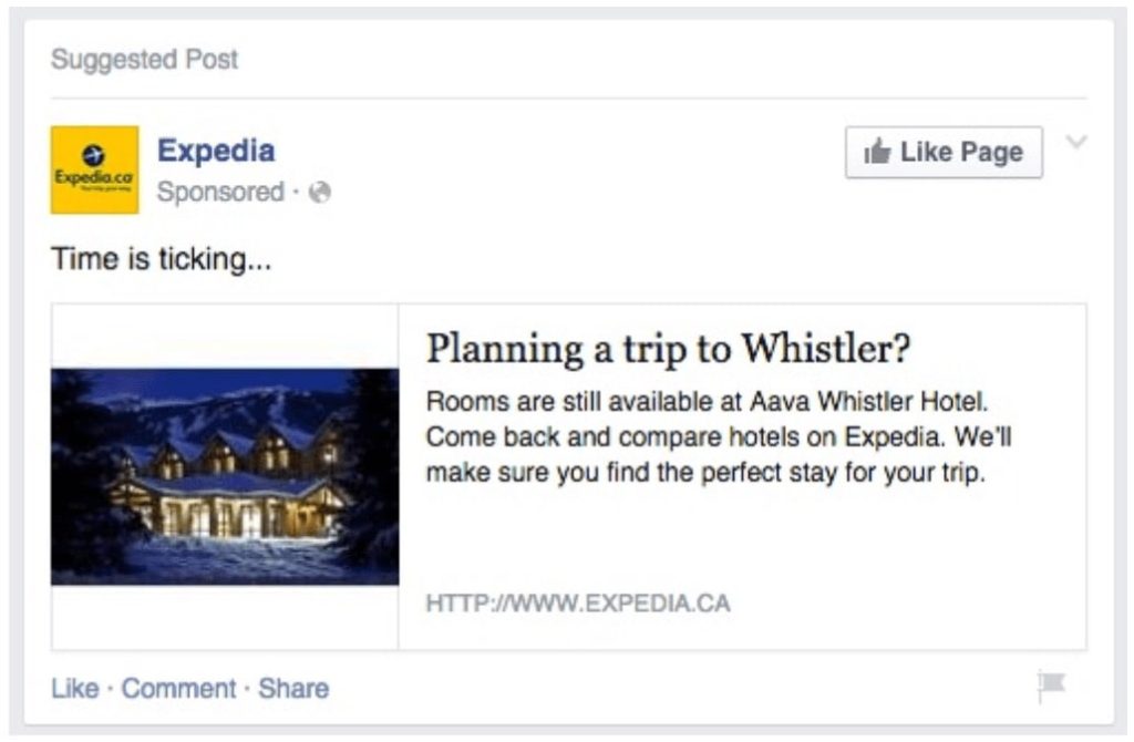 retargeted ad example