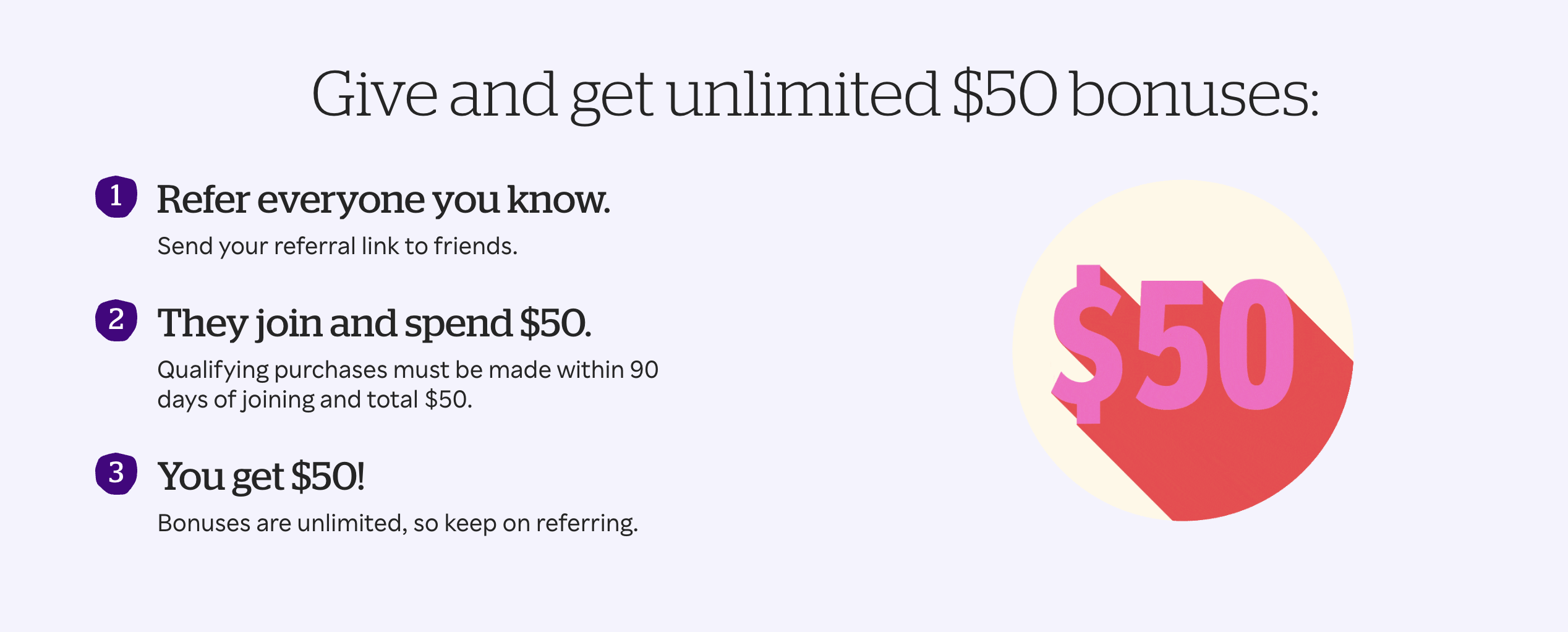 Referral landing page examples: Rakuten referral program.