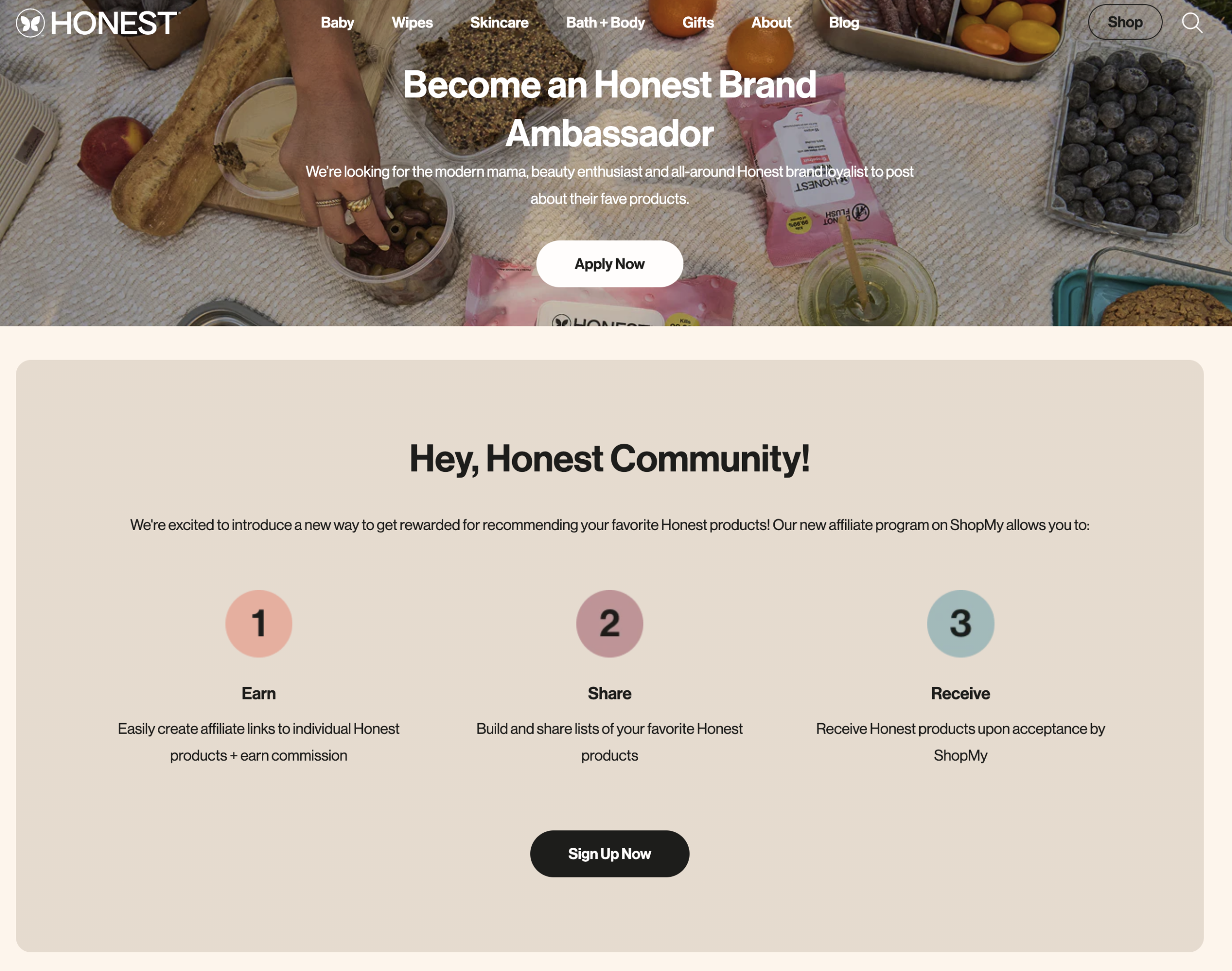 Honest Company - Ecommerce referral program examples to inspire your next marketing campaign.