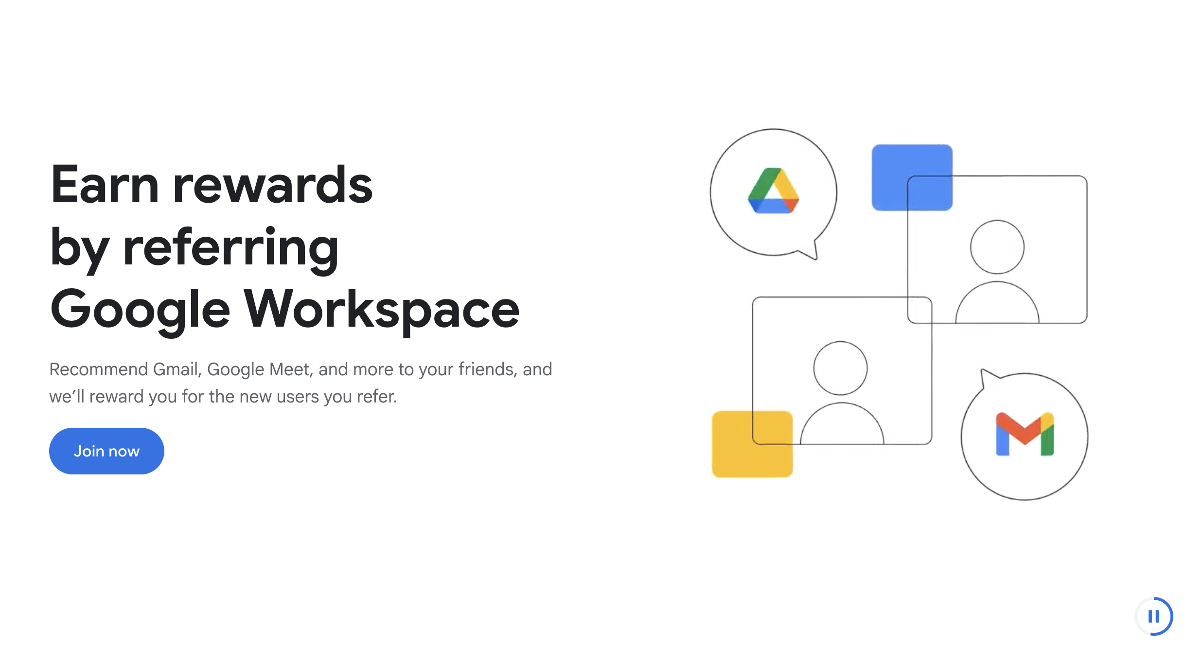 referral landing page examples: google workspace referral program